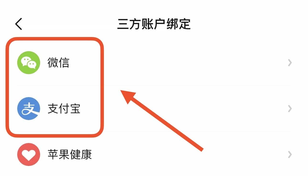 绑定微信或支付宝